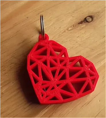 Llavero Corazón Geométrico